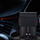 Çantë universale telefoni BMW M Series Carbon Red Stripes, najlon dhe lëkurë, e zezë