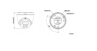 Kamerë IP HIKVISION DS-2CD1367G2H-LIU, 6MP, lente 2.8mm, e bardhë