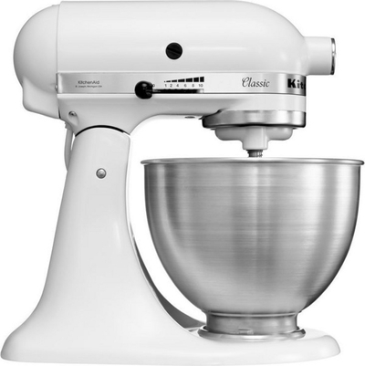 Mikser tavoline KitchenAid (5K45SSEWH), 275W, 4.3 L, i bardhë