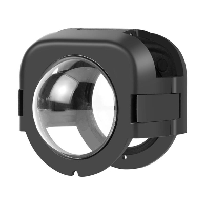 Mbrojtëse lente Puluz Lens Guard për Insta360 X4, transparencë e lartë, montim i shpejtë, e zezë