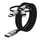 Кабел за полнење Vention 3 во 1, USB C Micro USB Lightning, 2.4A, 480Mbps, црна