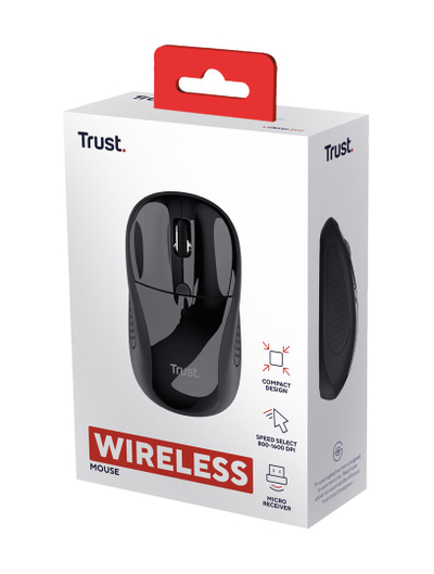 Maus Trust BASICS, Radio, Optik, 1600 DPI, i zi