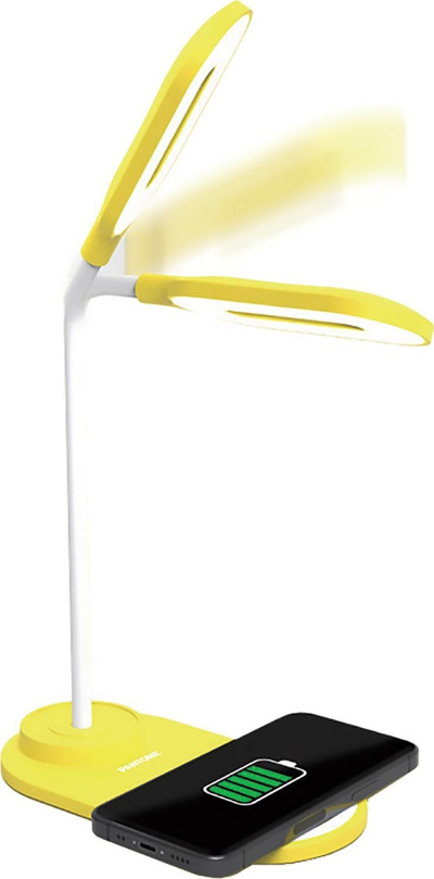 Llambë tavoline Pantone Mini PT LD001Y, LED, me karikim wireless, e verdhë