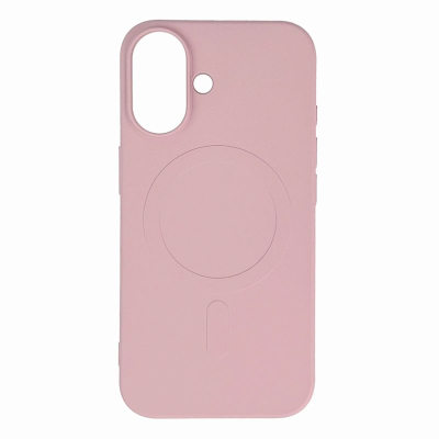 Maskë telefoni Hurtel Liquid Silicone MagSafe për iPhone 16e, silikon i lëngshëm, rozë