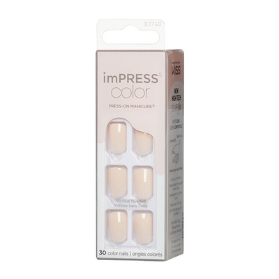 Вештачки нокти Kiss imPRESS Color Point Pink, 30 парчиња