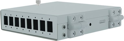 Kuti shpërndarje Qoltec Fiber Optic Splice Closure 1x8, 8 porta SC, montim në mur, gri