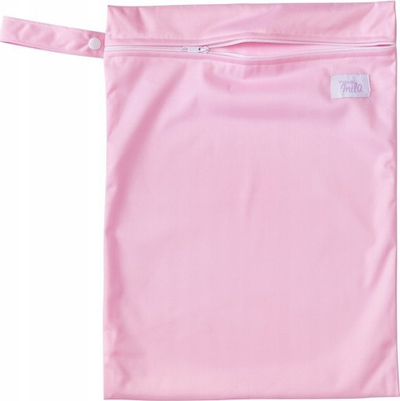 Çantë pelene T-Tomi Pink, PUL i papërshkueshëm nga uji, mbyllje me zinxhir, rozë