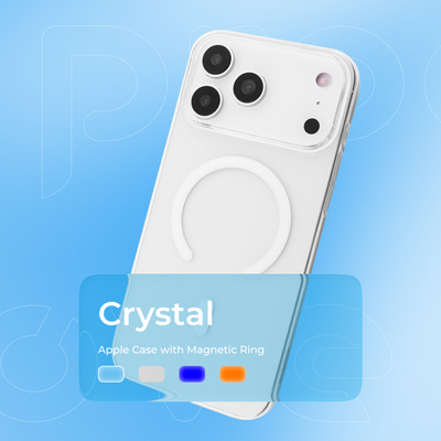Fotrollë Proove Crystal me unazë magnetike për iPhone 17, transparente