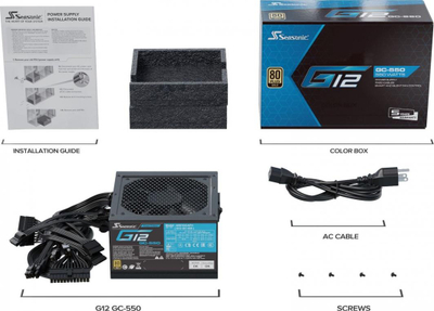 Furnizues energjie Zasilacz SeaSonic G12 GC, 550 W