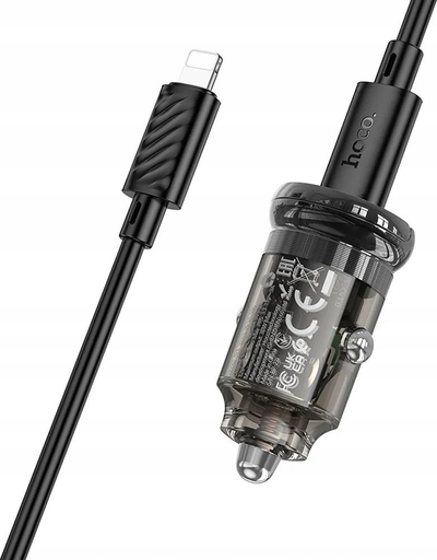 Karikues makinё Hoco Z53, USB‑C 30W PD, me kabllo Type‑C nё Lightning 1m, i zi