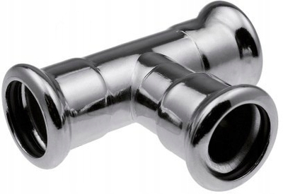 Nyje TEE KAN Therm Steel, 88.9 mm, çelik i galvanizuar