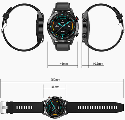 Orë e mençur Wotchi WT30BS - Black Silicone