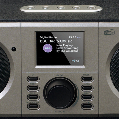 Radio tavoline Lenco DAR-030, DAB+ FM, Bluetooth 5.0, e zezë