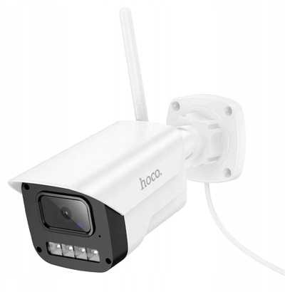 Kamerë sigurie e jashtme Hoco D4, Full HD, WiFi, e bardhë