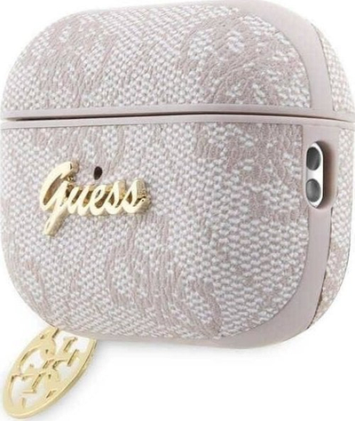 Mbulesë Guess Charm 4G GUAP2G4GSMP, për AirPods Pro 2, me varëse, rozë