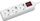 Shirit rryme LogiLink LPS206, 3 presa, kabllo 1.4 m, i bardhë