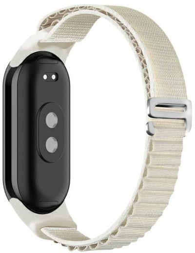 Rrip dore Beline për Xiaomi Mi Band 9/8, najlon, Alpine Beige Starlight