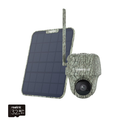 Kamerë rrjeti Reolink Go Series G450 me panel dielli, 4K 8MP, 355°/90°, gri