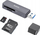 Lexues kartash Hoco HB45, USB 3.0, SD microSD, gri metalik