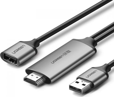Adapter USB në HDMI Ugreen 50291, 1080p 60Hz, 1m, gri
