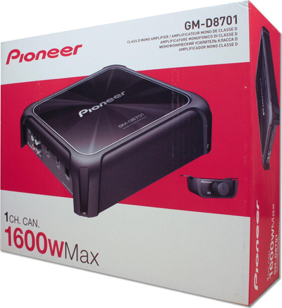 Засилувач за автомобил Pioneer GM-D8701, моно Class D, 1600W max
