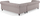 Kënd divan Chesterfield këndor, chaise majtas, 6 veta, bezhë