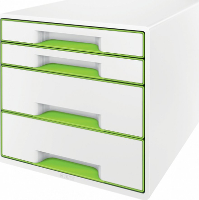 Kabinet me sirtarë Leitz WOW CUBE, 4 sirtarë, A4 Maxi, dyngjyrësh