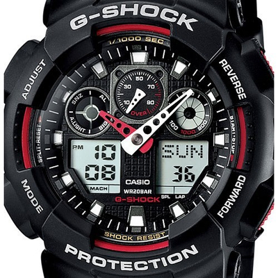 Orë dore Casio G / G-SHOCK GA-100-1A4ER
