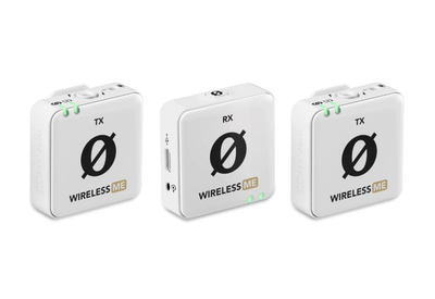 Mikrofon wireless RODE Wireless ME Dual, sistem me dy transmetues, USB C, i bardhë