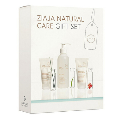 Set për kujdes të fytyrës Ziaja Natural Care - Krem dite 50 ml + Xhel pastrues 200 ml + Krem nate 50 ml