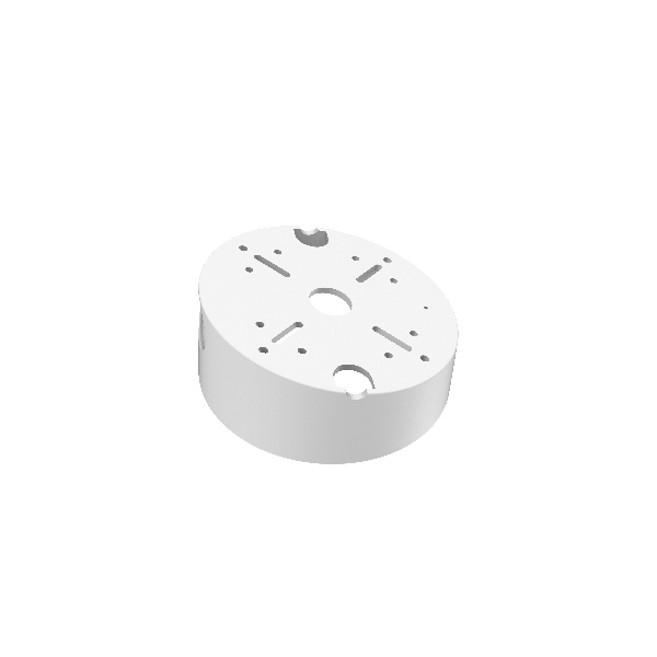 Kuti lidhëse e pjerrët Hikvision DS-1240ZJ, aliazh alumini, 145×63mm, e bardhë