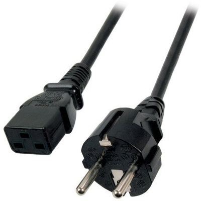 Kabllo rryme EFB Elektronik EK511.1,8, 1.8 m, prizë E F në C19, e zezë