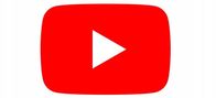 Ikonë digjitale YouTube, format PNG, me sfond të kuq