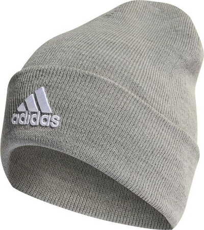 Kapelë beanie Adidas Logo Woolie, akrilik, gri heather