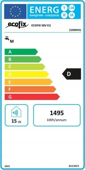 Ngrohës uji elektrik Regent 10 O EU, 10L, montim horizontal, i bardhë