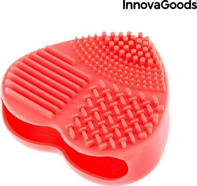 Pastrues furçash grimi InnovaGoods Heart, silikoni, formë zemre, rozë