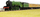 Set treni model Jada Toys Hornby Flying Scotsman, shkalla OO 1:76, i gjelbër