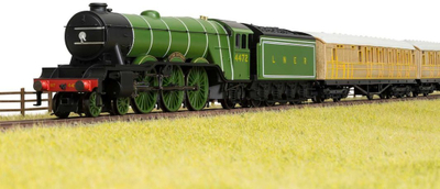 Set treni model Jada Toys Hornby Flying Scotsman, shkalla OO 1:76, i gjelbër
