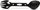 Takëm kampingu Offlander Spork 5 in 1 OFF_CACC_25, çelik inox, 18cm, i zi