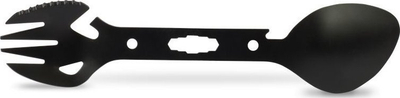 Takëm kampingu Offlander Spork 5 in 1 OFF_CACC_25, çelik inox, 18cm, i zi