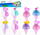 Sticker dekorativ Craft with Fun Little Boats Accordion, 3D, set 4 copë, shumëngjyrësh