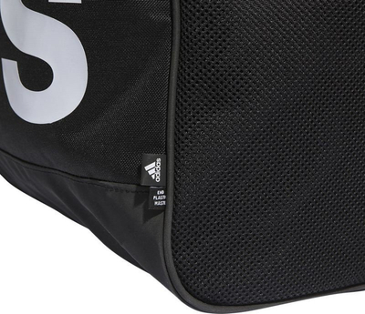 Çantë sportive Adidas Linear Duffel L HT4745, me ndarje veç për atlete, me rrip shpatulle, e zezë