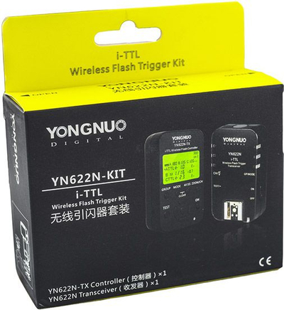Тригeр блиц Yongnuo YN-622N-KIT, TTL безжичен 2.4GHz, за Nikon