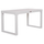 Tavolinë anësore oborri Homemania Lounger Sentry HM6275.01, alumin, 87x43.5x45 cm, e bardhë