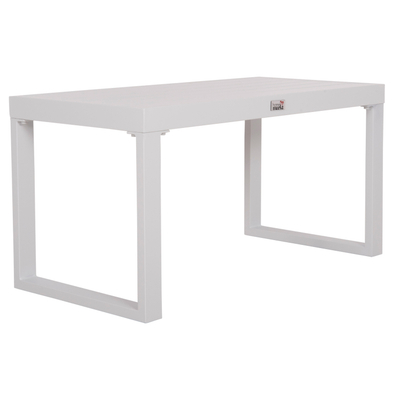 Tavolinë anësore oborri Homemania Lounger Sentry HM6275.01, alumin, 87x43.5x45 cm, e bardhë