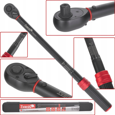 Çelës momenti Tvardy Torque Wrench, 3/8", 10 120 Nm, metalik