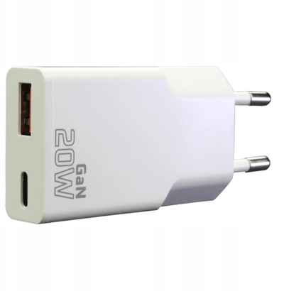 Karikues muri Everactive 20W, 1x USB, 1x USB C, i bardhë