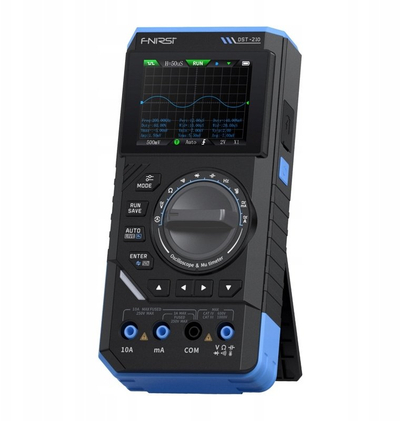 Multimetër dore Fnirsi DST-210, digjital 3 në 1, osciloskop me gjenerator sinjali, i zi