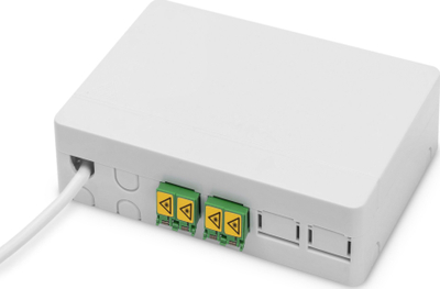Kit për instalim fibër optike Assmann DIGITUS FTTX, 4 fibra, 50 m, i bardhë