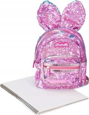 Ранец Girabrilla Bunny, за деца 5+, со светки, виолетов